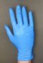 Niebieskie rękawiczki nitrylowe