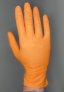 Pomarańczowe rękawiczki nitrylowe
