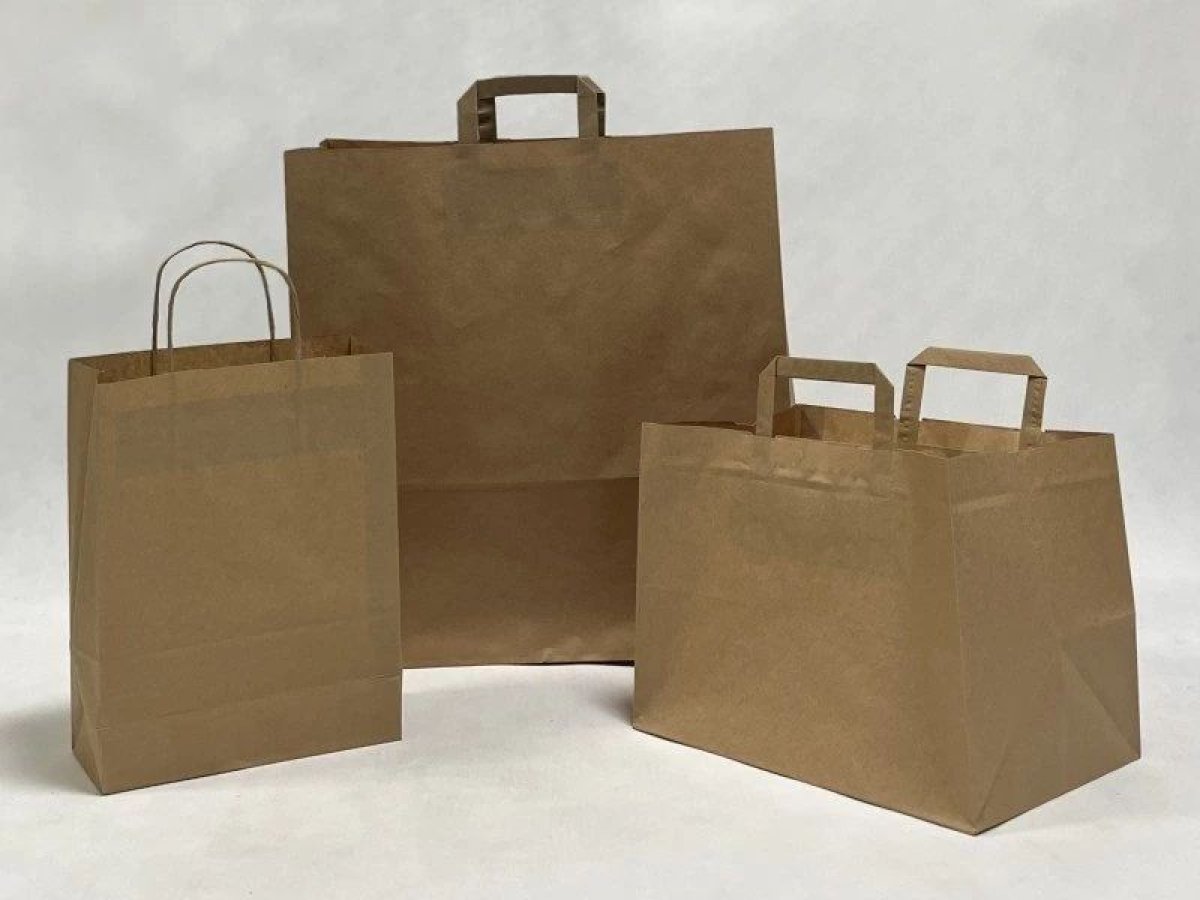 Torby papierowe klockowe z uchem